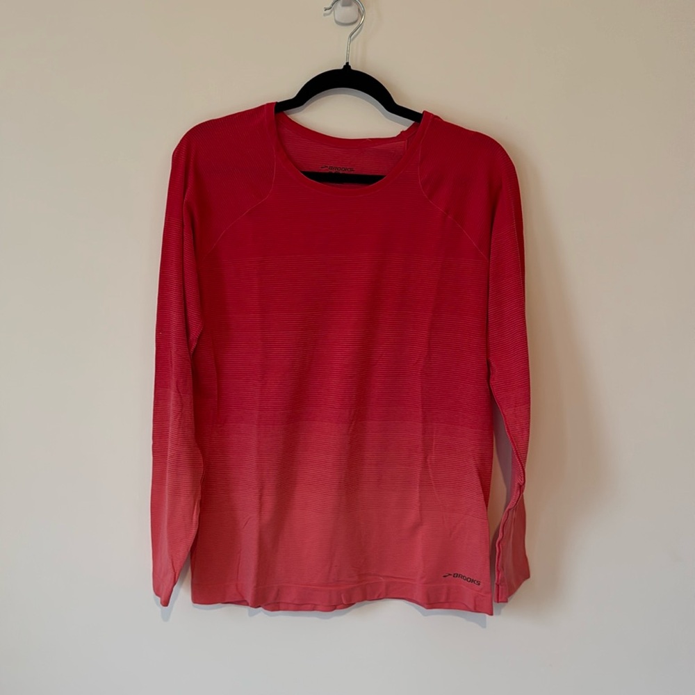 ⬇️⭐️ Brooks Running Women’s 'Streaker' Long Sleeve Tee Size Large - Picture 1 of 6